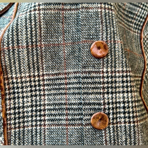 BAGATELLE sXS adorable houndstooth mini Black/brown w/velvet trim details - Picture 5 of 5